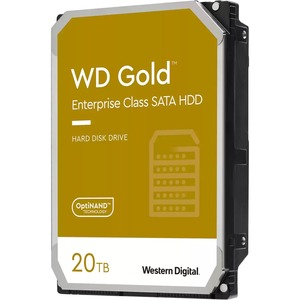 WD Gold WD202KRYZ 20 TB Hard Drive - 3.5" Internal - SATA (SATA/600) - Conventional Magnetic Recording (CMR) Method