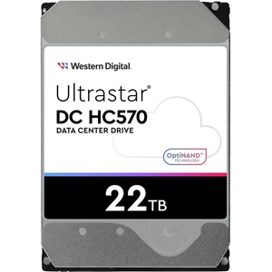 WD Ultrastar DC HC570 0F48155-20PK 22 TB Hard Drive - 3.5" Internal - SATA (SATA/600) - Conventional Magnetic Recording (CMR) Method