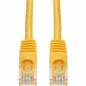 AddOn 36ft Yellow CAT6 PVC Ethernet Cable Snagless Bubble Boot RJ-45 M/M CAT 6