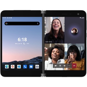 Microsoft- IMSourcing Surface Duo 128 GB Smartphone - 8.1" AMOLED 2700 x 1800 - Octa-core (Kryo 485Single-core (1 Core) 2.84 GHz + Kryo 485 Triple-core (3 Core) 2.42 GHz + Kryo 485 Quad-core (4 Core) 1.78 GHz) - 6 GB RAM - Android 10 - 4G - Glacier