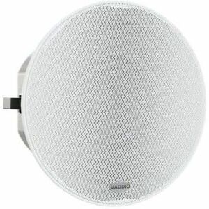 Vaddio EasyIP 2-way Ceiling Mountable, In-wall, Flush Mount, Recessed Mount Speaker - 25 W RMS - White - TAA Compliant