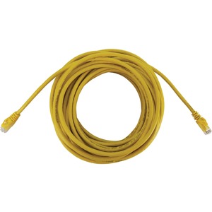 Tripp Lite Cat6a 10G Snagless Molded UTP Ethernet Cable (RJ45 M/M), PoE, Yellow, 100 ft. (30.5 m)