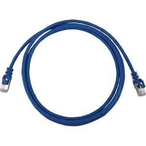 Tripp Lite Cat6a 10G Snagless Shielded Slim STP Ethernet Cable (RJ45 M/M), PoE, Blue, 7 ft. (2.1 m)