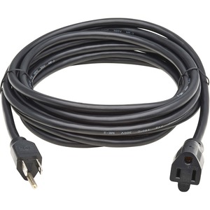 Tripp Lite Power Extension Cord NEMA 5-15P to NEMA 5-15R 13A 120V 16 AWG 15 ft. (4.6 m) Black