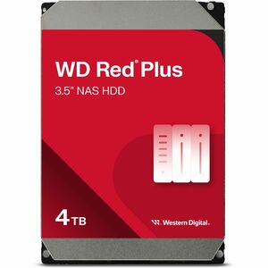 WD Red Plus WD40EFPX 4 TB Hard Drive - 3.5" Internal - SATA (SATA/600) - Conventional Magnetic Recording (CMR) Method