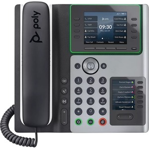 Poly Edge E500 IP Phone - Corded - Corded - NFC - Desktop, Wall Mountable - TAA Compliant