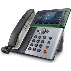 Poly Edge E550 IP Phone - Corded - Corded - NFC, Wi-Fi, Bluetooth - Desktop, Wall Mountable