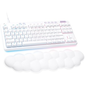Logitech G Aurora G713 Gaming Keyboard - Cable Connectivity - USB Interface - RGB LED - English (UK) - QWERTY Layout - White