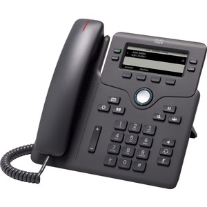 Cisco 6851 IP Phone - Refurbished - Corded - Corded - Wall Mountable, Desktop - Charcoal