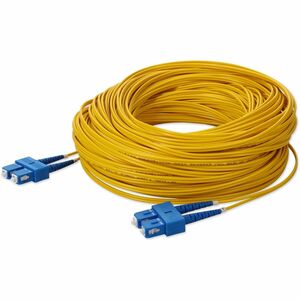 AddOn 25m SC to SC Yellow OS2 Duplex OFNR (Riser-Rated) TAA SMF (Single Mode) Fiber Patch Cable, 9/125
