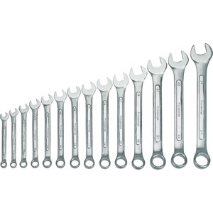 Pittsburgh Raised Panel Metric Combination Wrench Set, 14 Piece
