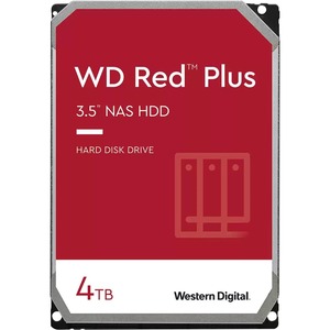 WD Red Plus WD40EFPX 4 TB Hard Drive - 3.5" Internal - SATA (SATA/600) - Conventional Magnetic Recording (CMR) Method