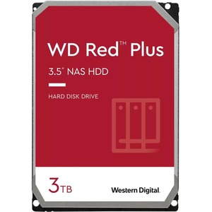 WD Red Plus WD30EFPX 3 TB Hard Drive - 3.5" Internal - SATA (SATA/600) - Conventional Magnetic Recording (CMR) Method