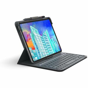 ZAGG Messenger Folio 2 Keyboard/Cover Case (Folio) for 10.9" Apple iPad (10th Generation) Tablet - Charcoal