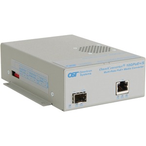 Omnitron Systems OmniConverter 10GPoE+/S 9191-0-11-9 Transceiver/Media Converter