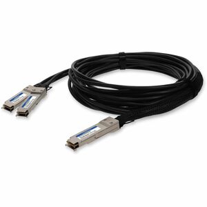 Mellanox MCP7H50-V003R26 Compatible TAA Compliant 200GBase-CU QSFP56 to 2xQSFP56 Infiniband HDR Direct Attach Cable (Passive Twinax, 3m, LSZH)