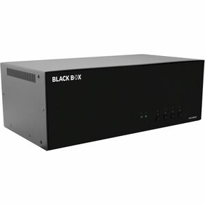Black Box KVM Switch, NIAP 4.0 Certified - 4-Port, Quad-Monitor, DisplayPort, CAC