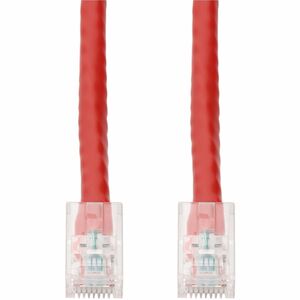 AddOn 6in Red CAT6 PVC Ethernet Cable Non-Booted RJ-45 M/M CAT 6
