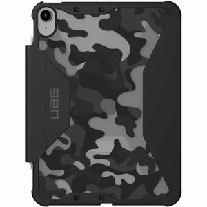Urban Armor Gear Plyo SE Rugged Carrying Case (Folio) for 10.9" Apple iPad (11th Generation), iPad (10th Generation) Tablet - Black Midnight Camo