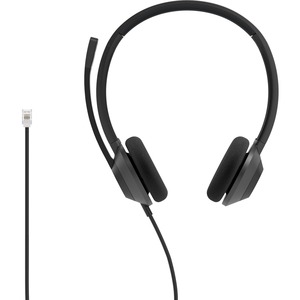 Cisco Headset 322 Wired Dual On-Ear Carbon Black RJ9