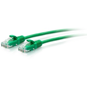 C2G 5ft Cat6a Snagless Unshielded (UTP) Slim Ethernet Patch Cable - Green