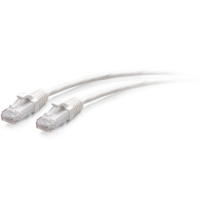 C2G 1ft Cat6a Snagless Unshielded (UTP) Slim Ethernet Patch Cable - White