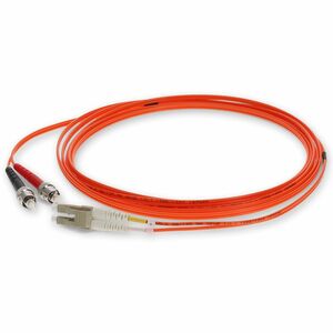 AddOn 2m ST to LC Orange OM2 Duplex OFNR (Riser-Rated) TAA MMF (Multi Mode) Fiber Patch Cable, 50/125