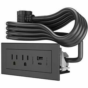 Wiremold radiant FPC USB A/C, 10FT, BK 2 TR OL, 2 USB Charging Ports
