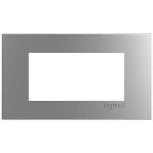 Wiremold Dash Series 2-Cube Trim Plate - Stainless Steel