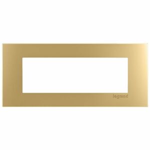 Wiremold dash 3-Cube Trim Plate in Bronze