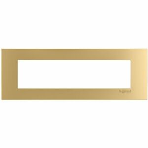 Wiremold dash 4-Cube Trim Plate in Bronze