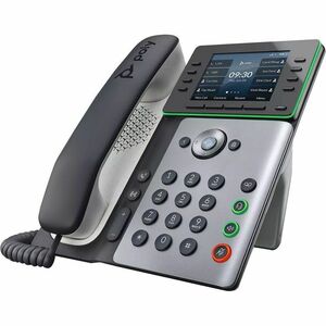 Poly Edge E350 IP Phone - Corded - Corded - NFC, Wi-Fi, Bluetooth - Desktop - TAA Compliant