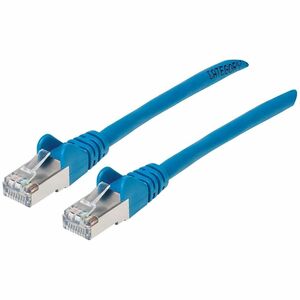 Intellinet Cat6a S/FTP Patch Cable, 50 ft., Blue