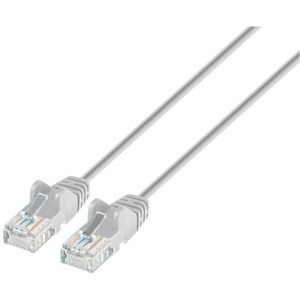 Intellinet Cat6a U/UTP Slim Network Patch Cable, 5 ft., Gray