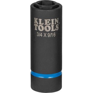 Klein Tools 2-in-1 Impact Socket, 6-Point, 3/4 and 9/16-Inch
