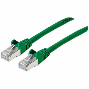 Intellinet Cat6a S/FTP Network Patch Cable, 5 ft., Green