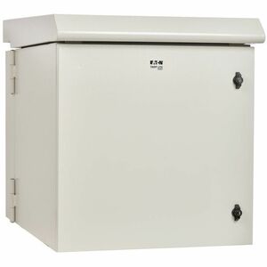 Tripp Lite SmartRack Industrial Enclosure with Lock - NEMA 3R, Wall Mount, Metal Construction, Hinged Back, Internal Fans, 28 in. Depth, 12U, Gray