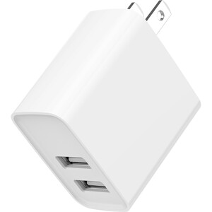 4XEM 15.5W Wall Charger with two USB-A ports - White