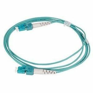 Ortronics Infinium Core LC to LC Duplex Patch Cord, 2mm OM4 Plenum Aqua, 10 Meter