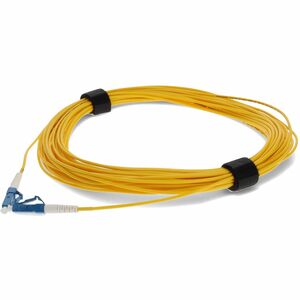 AddOn 20m LC to LC Yellow OS2 Simplex OFNR (Riser-Rated) TAA SMF (Single Mode) Fiber Patch Cable, 9/125