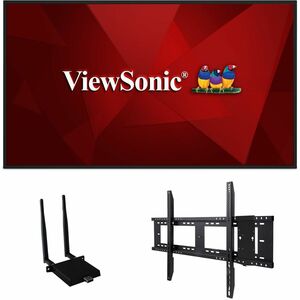 ViewSonic Commercial Display CDE8630-E1 - 4K, Integrated Software, WiFi Adapter and Fixed Wall Mount - 450 cd/m2 - 86"