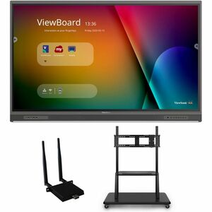 ViewSonic ViewBoard IFP6552-1C-E2 - 4K Interactive Display with WiFi Adapter, Mobile Trolley Cart - 400 cd/m2 - 65"