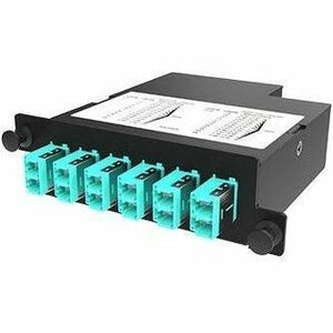 Ortronics Infinium Ultra M4 Cassette-12 Fiber-LC Duplex to MPOM-OM4-Universal Polarity