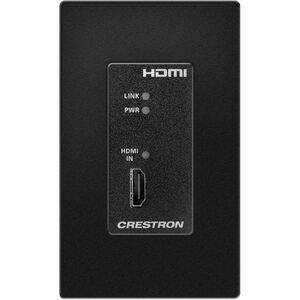 Crestron DM Lite 4K60 4:4:4 Transmitter for HDMI Signal Extension over CATx Cable, Wall Plate, Black