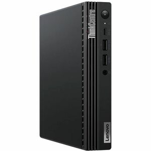 Lenovo ThinkCentre M70q Gen 4 12E30001US Desktop Computer - Core i5 13th Gen i5-13400T Deca-core (10 Core) 1.30 GHz - 16 GB RAM DDR4 SDRAM - 256 GB PCI Express NVMe 4.0 x4 SSD - Tiny - Black