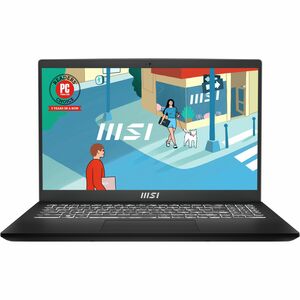 MSI Modern 15 Modern 15 B7M-224US 15.6" Notebook - Full HD - 1920 x 1080 - AMD Ryzen 5 7530U 2 GHz - 16 GB Total RAM - 16 GB On-board Memory - 1 TB SSD - Classic Black