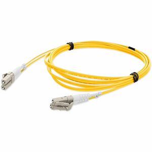 AddOn 8m LC to LC Yellow OM1 Duplex OFNR (Riser-Rated) TAA MMF (Multi Mode) Fiber Patch Cable, 62.5/125