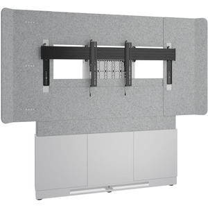 Middle Atlantic Forum Floor/Wall Mount for Display Screen, A/V Equipment, Video Conferencing System, Microphone, Controller - Designer White, Silver Gray, White - TAA Compliant