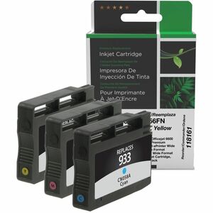 Clover Imaging Remanufactured Cyan, Magenta, Yellow Ink Cartridges for HP 933 (N9H56FN) 3-Pack