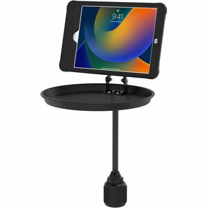 CTA Digital Vehicle Cup Holder Mount w/ Tray and Induction Charging Case for iPad 7-9th Gen, iPad Air 3, iPad Pro 10.5â€³